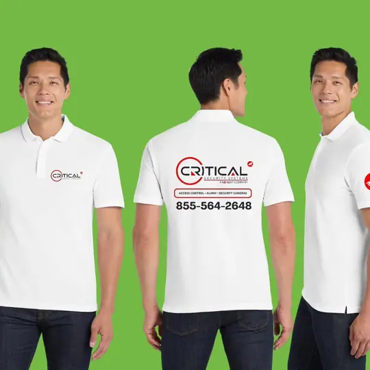 Polo shirts · Critical Security Systems by Croma Custom Apparel