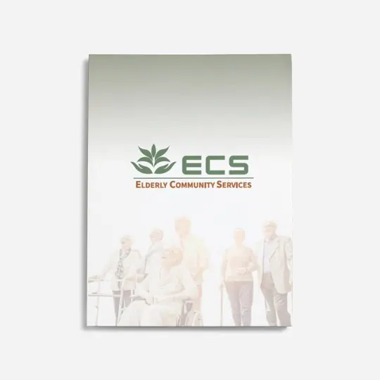 Folder · Elderly Community Services by Croma Design